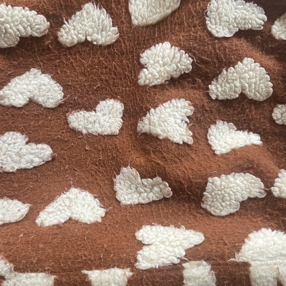 ANTHROPOLOGIE Faux Fur Tote Bag Hearts Shearling Sherpa Boho Cozy. - Picture 8 of 16